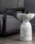 Goya Concrete Outdoor Round End Table