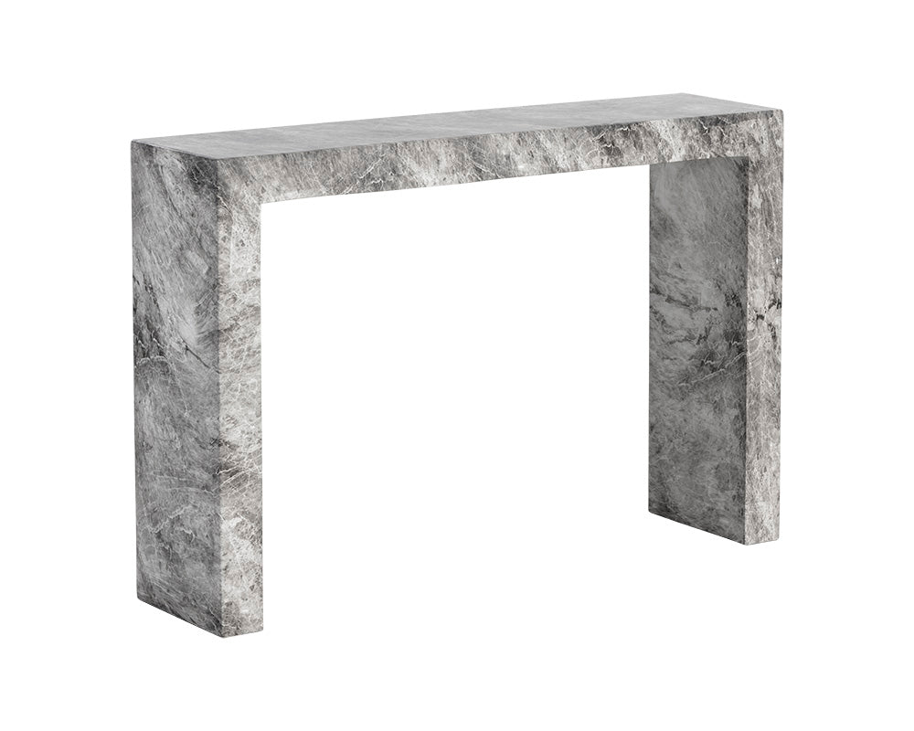 Axle Concrete Outdoor Rectangular Console Table