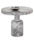 Elmira Concrete Outdoor Round Side Table