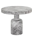 Elmira Concrete Outdoor Round Side Table