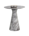 Shelburne Grey Marble Look Outdoor Counter Table