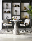 Shelburne Grey Marble Look Outdoor Counter Table