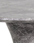 Shelburne Grey Marble Look Outdoor Counter Table