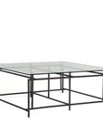 Bellagio Stainless Steel Framed Outdoor Coffee Table