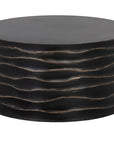 Corey Concrete Outdoor Round Coffee Table