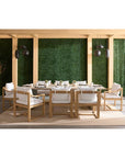 Riviera Natural Wood Outdoor Dining Table