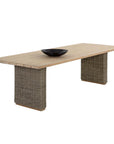 Riviera Natural Wood Outdoor Dining Table