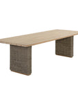 Riviera Natural Wood Outdoor Dining Table