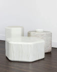 Spezza Coffee Table Marble Look Cream Modern Design