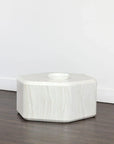 Spezza Coffee Table Marble Look Cream Modern Design