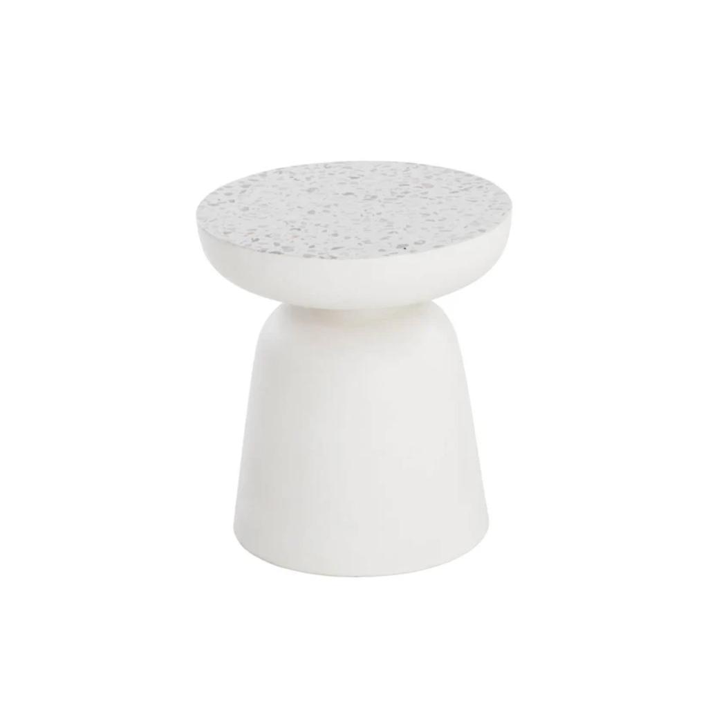 Lucida Concrete Outdoor Round End Table