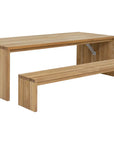 Viga Wooden Outdoor Backless Bench