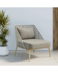 Andria Fabric Outdoor Lounge Chair