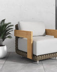 Potenza Armchair Palazzo Cream Stain Resistant Teak