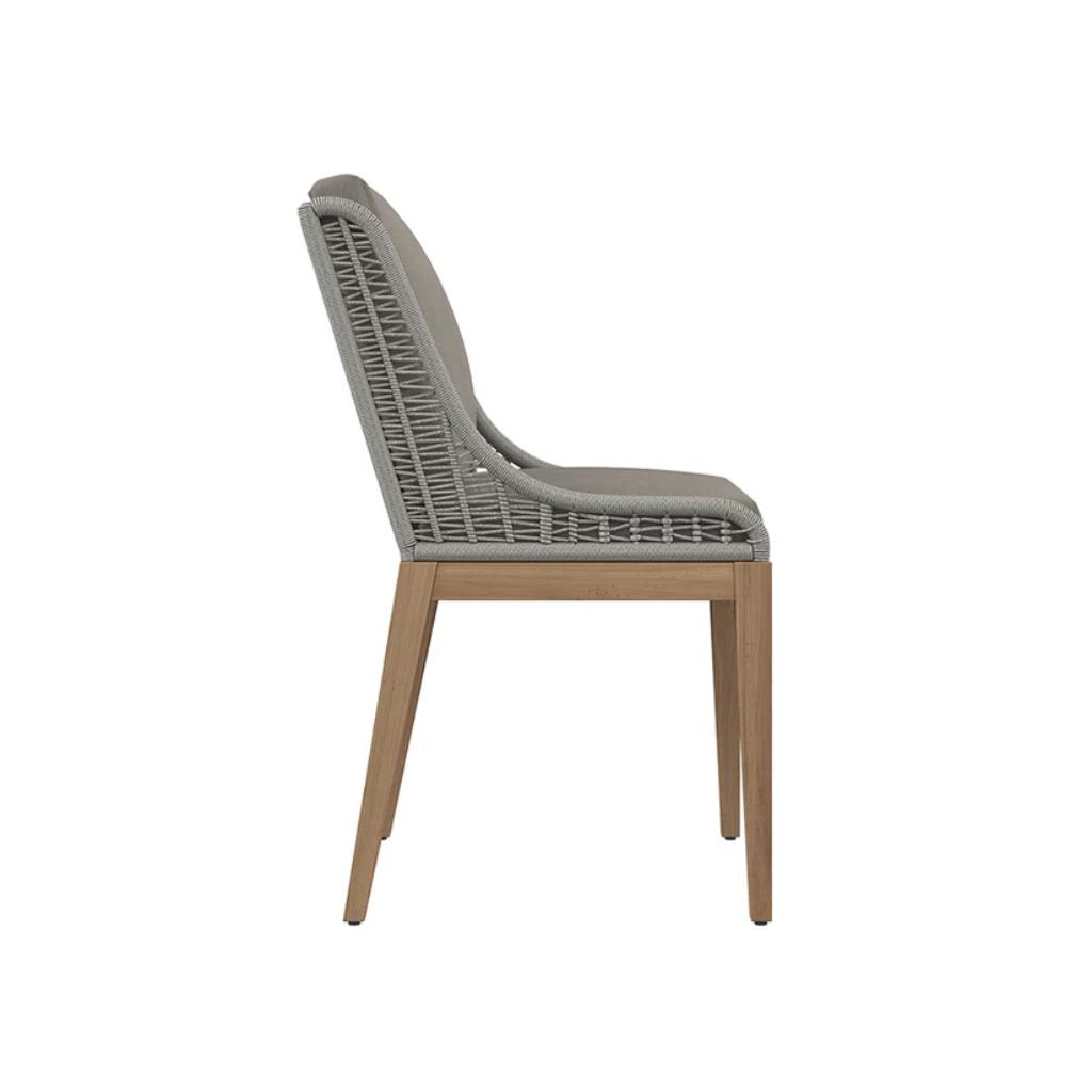 Sorrento Fabric Outdoor Armless Dining Chair