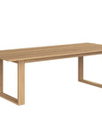 94" Tropea Wooden Outdoor Rectangular Dining Table