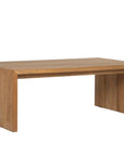 Viga Wooden Outdoor Rectangular Coffee Table