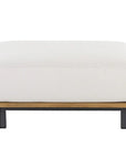 Geneve Cream Fabric Outdoor Modular Ottoman