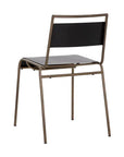 Euroa Steel Stackable Outdoor Armless Dining Chair