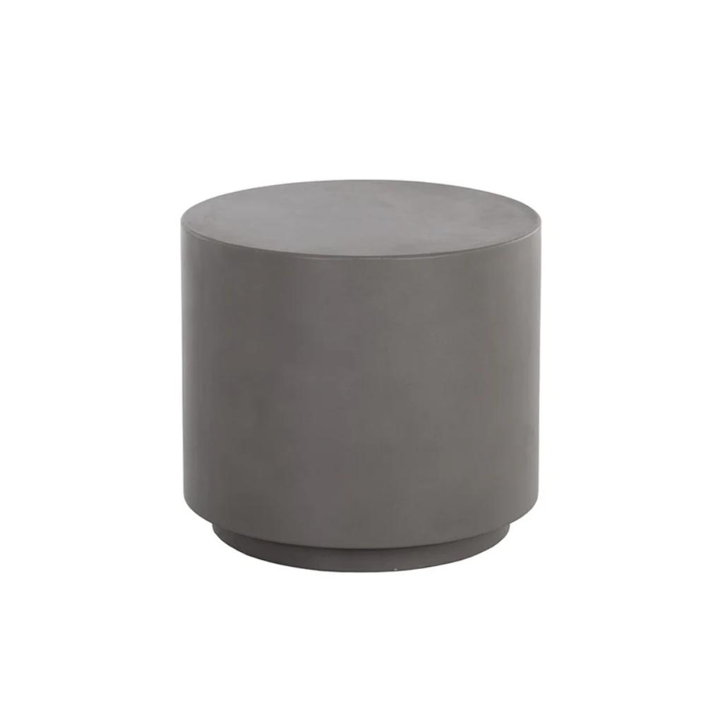 Rubin Concrete Outdoor Round End Table