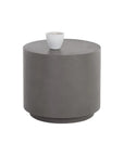 Rubin Concrete Outdoor Round End Table