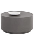 Rubin Concrete Outdoor Round Coffee Table