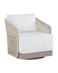 Allariz Fabric Outdoor Swivel Armchair