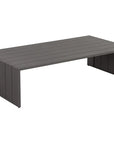 Verin Aluminum Outdoor Rectangular Coffee Table