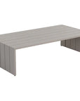 Verin Aluminum Outdoor Rectangular Coffee Table