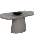 Cavallini Dining Table - Sleek Light Grey Concrete