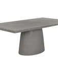 Cavallini Dining Table - Sleek Light Grey Concrete