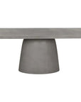 Cavallini Dining Table - Sleek Light Grey Concrete