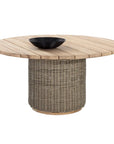 Riviera Natural Wood Outdoor Dining Table