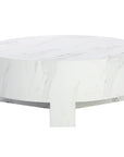 Mirella Coffee Table With White Marble Finish