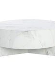 Mirella Coffee Table With White Marble Finish