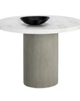 Nicolette Concrete Outdoor Round Dining Table