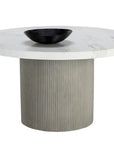 Nicolette Concrete Outdoor Round Dining Table