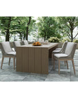 Sorrento Fabric Outdoor Armless Dining Chair