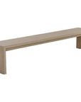 Viga Wooden Outdoor Backless Bench