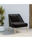 Andria Fabric Outdoor Lounge Chair