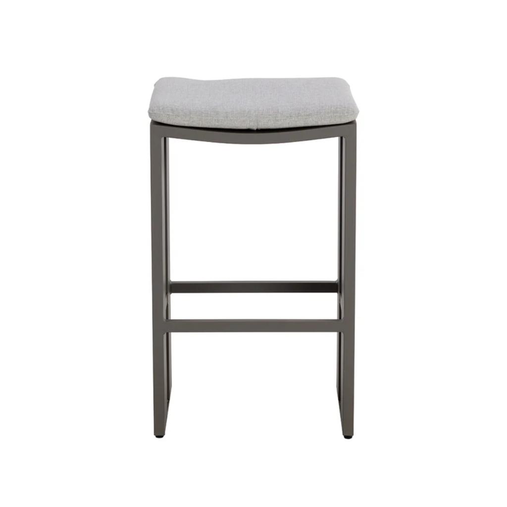 Verin Fabric Streamlined Design Outdoor Barstool