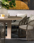 Toulon Dining Chair Stinson Cream Modern Outdoor Seating