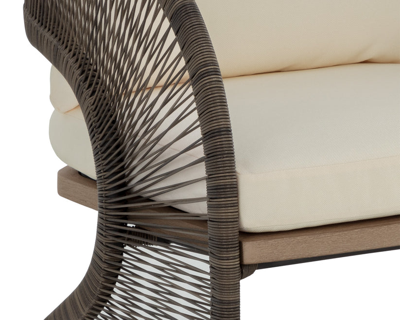 Toulon Dining Chair Stinson Cream Modern Outdoor Seating