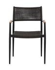 Nava Rope Stackable Outdoor Dining Armchair (Set Of 2)