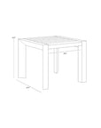 Merano Aluminum Outdoor Dining Table