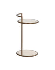 Parga Steel d Concrete Outdoor Round End Table