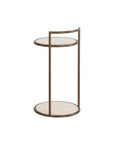 Parga Steel d Concrete Outdoor Round End Table