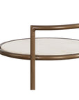 Parga Steel d Concrete Outdoor Round End Table