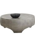 Tarsus Concrete Outdoor Round Coffee Table