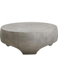 Tarsus Concrete Outdoor Round Coffee Table